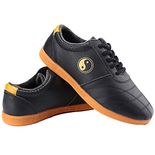 miaomimi Tai Chi Zapatos de mujer suela de goma cuero suave cuero para hombre tai chi zapatos de entrenamiento de artes marciales zapatos de invierno más terciopelo grueso zapatos de algodón miaomimi Tai Chi Zapatos de mujer suela de goma cuero suave cuero para hombre tai chi zapatos de entrenamiento de artes marciales zapatos de invierno más terciopelo grueso zapatos de algodón
