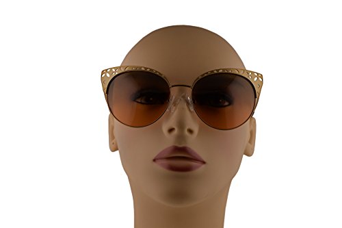 Michael Kors MK1023 Evy gafas de sol w/gris anaranjado de la pendiente de la lente de 56 mm MK 118 918 1023 mujer Oro pálido satinado Medio