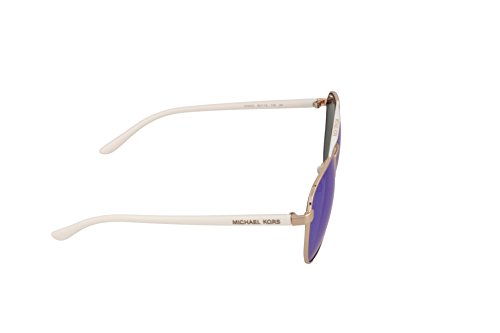 MICHAEL KORS MK5007 Hvar, Gafas de Sol Mujer, Rose Gold White 104525, 59 MICHAEL KORS MK5007 Hvar, Gafas de Sol Mujer, Rose Gold White 104525, 59