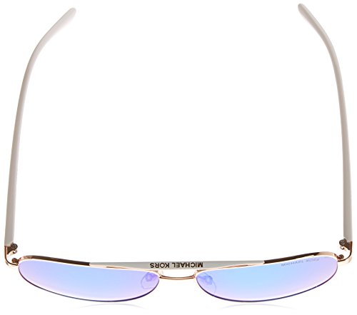 MICHAEL KORS MK5007 Hvar, Gafas de Sol Mujer, Rose Gold White 104525, 59 MICHAEL KORS MK5007 Hvar, Gafas de Sol Mujer, Rose Gold White 104525, 59
