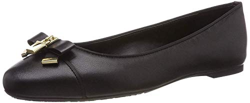 Michael Kors Mkors Alice Ballet, Bailarinas con Punta Cerrada para Mujer, Negro (Black 001), 37 EU