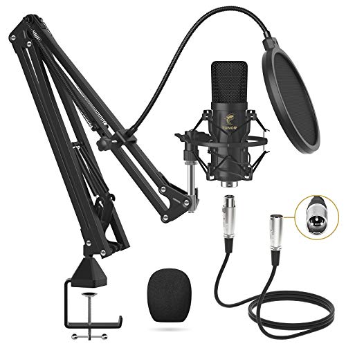 Micrófono de Condensador, TONOR Kit Micrófono Profesional Cardioide Estudio XLR Brazo T20, Soporte Amortiguador, Filtro Antipop Grabación, Podcast, Locución, Emisión, Home Studio, YouTube (TC20) Micrófono de Condensador, TONOR Kit Micrófono Profesional Cardioide Estudio XLR Brazo T20, Soporte Amortiguador, Filtro Antipop Grabación, Podcast, Locución, Emisión, Home Studio, YouTube (TC20)