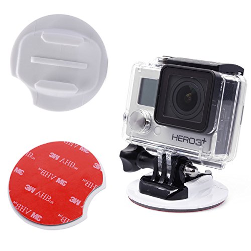 micros2u Kit de Montaje para surfing compatible GoPro Hero 8, 7, 6, 5, 4, 3 y Session. Incluye cordel de seguridad y enganche FCS