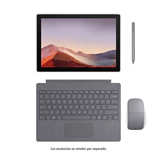 Microsoft Surface Pro 7 - Ordenador portátil 2 en 1 de 12.3" (Intel Core i5-1035G4, 8GB RAM, 128GB SSD, Intel Graphics, Windows 10) Plata