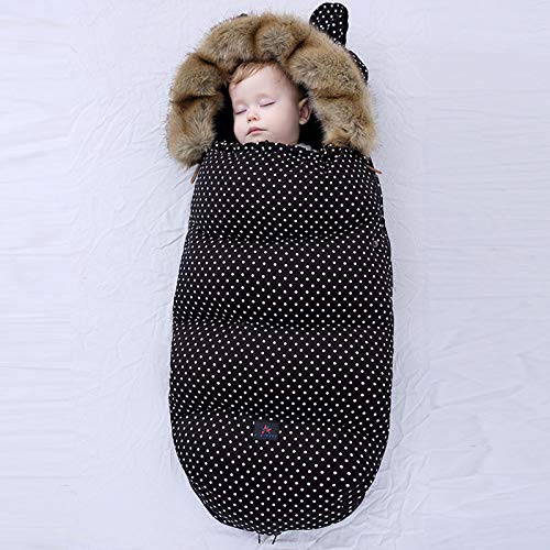 Migaven Saco Silla Paseo Universal, Saco de Dormir Bebe para Cochecito Protección Antideslizante, con Capucha Desmontable para Niños Pequeños Bebés Cochecitos Accesorios Nergo