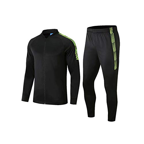 Mikelabo - Conjunto de Entrenamiento de Camiseta de fútbol de Manga Larga para Hombre chándales completos Pantalones de Jogging Sudaderas de Gimnasia Conjunto de Entrenamiento