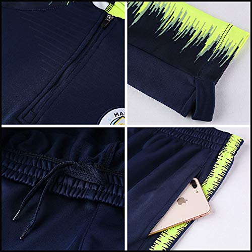 Mikelabo - Conjunto de Entrenamiento de Camiseta de fútbol de Manga Larga para Hombre chándales completos Pantalones de Jogging Sudaderas de Gimnasia Conjunto de Entrenamiento