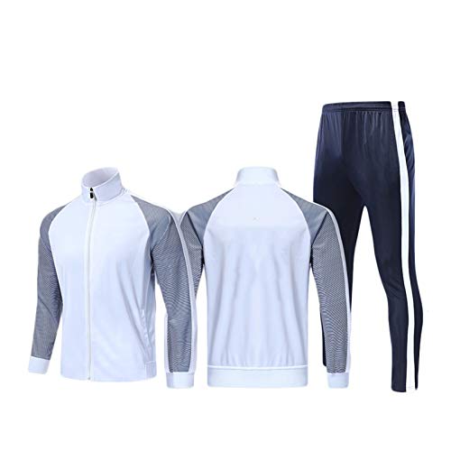 Mikelabo - Conjunto de Entrenamiento de Camiseta de fútbol de Manga Larga para Hombre chándales completos Pantalones de Jogging Sudaderas de Gimnasia Conjunto de Entrenamiento