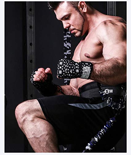 Mikelabo Guantillas MMA Wrist Wraps Boxeo Entrenamiento Vendas Boxeo Hombre/Mujer Comba Boxeo ，Mmay Artes Marciales-Vendas Elásticas De 3/5 Metros