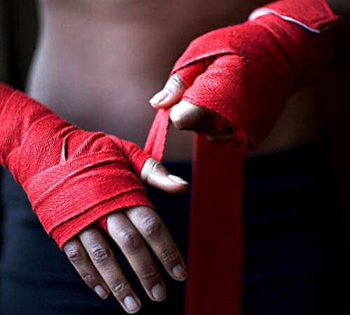 Mikelabo Guantillas MMA Wrist Wraps Boxeo Entrenamiento Vendas Boxeo Hombre/Mujer Comba Boxeo ，Mmay Artes Marciales-Vendas Elásticas De 3/5 Metros