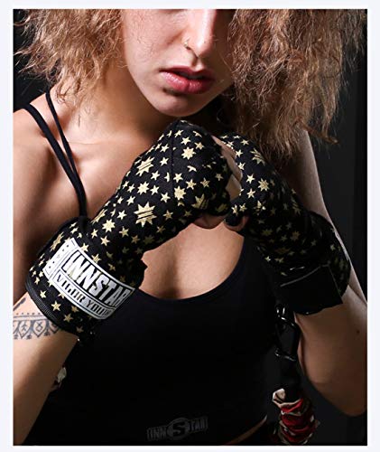 Mikelabo Guantillas MMA Wrist Wraps Boxeo Entrenamiento Vendas Boxeo Hombre/Mujer Comba Boxeo ，Mmay Artes Marciales-Vendas Elásticas De 3/5 Metros