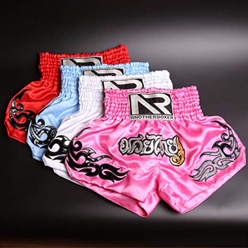 Mikelabo Muay Thai Fight Shorts, MMA Boxeo Shorts Boxeo Peto Entrenamiento Boxeo Hombre/Mujer MMA Entrenamiento calzón Grappling Martial Combat Shorts Shorts de Entrenamiento Arts Kickboxing