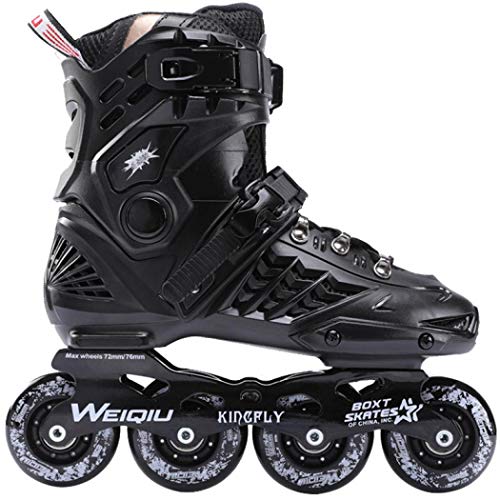 Milky Way Patines de ruedas clásicos cómodos para hombres y mujeres, patines en línea, patines ajustables para niñas y niños (blanco, 35)