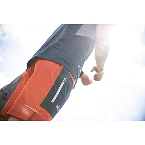 Millet Ltk Speed Long Short Hiking Shorts, Fire/Orion Blue, XL Mens Millet Ltk Speed Long Short Hiking Shorts, Fire/Orion Blue, XL Mens