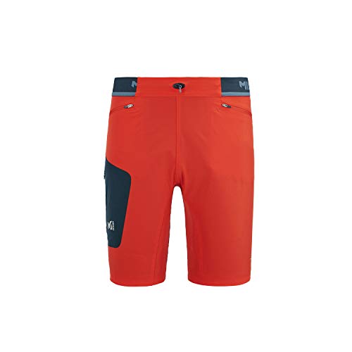 Millet Ltk Speed Long Short Hiking Shorts, Fire/Orion Blue, XL Mens