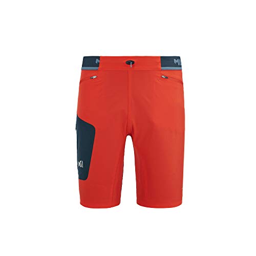 Millet Ltk Speed Long Short Hiking Shorts, Fire/Orion Blue, XL Mens Millet Ltk Speed Long Short Hiking Shorts, Fire/Orion Blue, XL Mens
