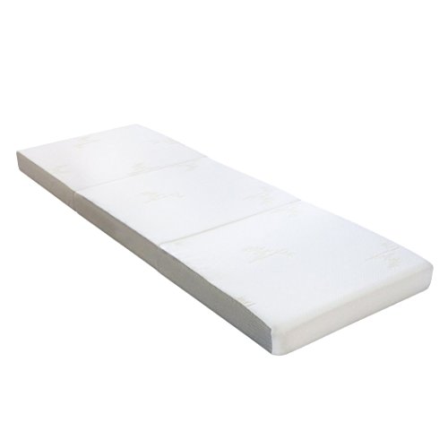 Milliard Colchón Plegable de Tres Partes -10 cm de Profundidad - Para Huéspedes con Funda Extraíble Removible y Base Antideslizante - Single Pequeño (75 x 190 cm) Milliard Colchón Plegable de Tres Partes -10 cm de Profundidad - Para Huéspedes con Funda Extraíble Removible y Base Antideslizante - Single Pequeño (75 x 190 cm)