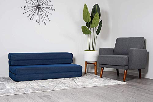Milliard- Espuma Colchón y sofá Cama Plegable en Tres Partes 11,5 cm Sillón Cama o colchoneta - Doble (190 x 135 cm)