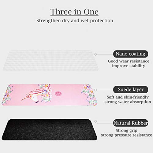 MINCHEDA Alfombra de Yoga Antideslizante con Bolsa de Esterilla de Yoga para Pilates, Ashtanga, Hatha, Yoga de Fisioterapia, 183 X 68 X 0,5 CM MINCHEDA Alfombra de Yoga Antideslizante con Bolsa de Esterilla de Yoga para Pilates, Ashtanga, Hatha, Yoga de Fisioterapia, 183 X 68 X 0,5 CM