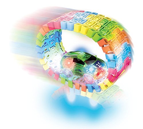 Mindscope Twister Tracks Neon Glow in The Dark 221 Piece (11 Feet) of Flexible Assembly Track Race Series Mindscope Twister Tracks Neon Glow in The Dark 221 Piece (11 Feet) of Flexible Assembly Track Race Series