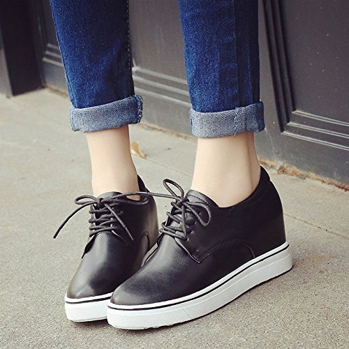 Mine Tom Mujer Zapatos Deportivos Casual Zapatillas Moda Lazada Plataforma Zapatos Botas Negro 39