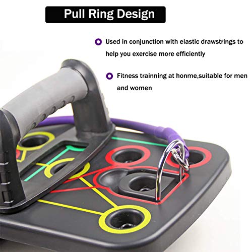 Minetom 13 en 1 Tablero para Flexiones Multifuncional Push Up Board System Gym Grizzly Tilt Board con Banda de Goma Minetom 13 en 1 Tablero para Flexiones Multifuncional Push Up Board System Gym Grizzly Tilt Board con Banda de Goma