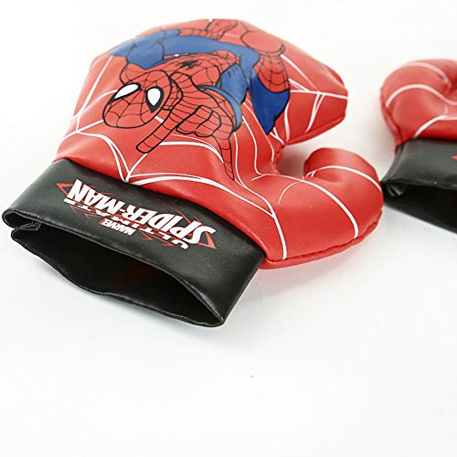 Mingliang Conjunto de Guantes de Boxeo para niños Spider-Man,Navidad Dibujos Animados Descompresión Juguete Equipo Deportivo Boxeo Regalo de cumpleaños Vengadores