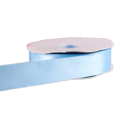 MINGZE 91m * 2.5cm Cinta de raso satén de color sólido, Cinta de Seda Tela, Cinta para manualidades, Envoltura de paquetes de regalo, Confección, Costura, Decoración de bodas (Cielo azul 211#) MINGZE 91m * 2.5cm Cinta de raso satén de color sólido, Cinta de Seda Tela, Cinta para manualidades, Envoltura de paquetes de regalo, Confección, Costura, Decoración de bodas (Cielo azul 211#)