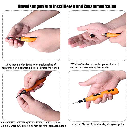 Mini Amoladora, 3.7V Amoladora Electrónica DC con 3 velocidad variable, Herramienta Rotativa USB Recargable con 26 Pcs Accesorios para los DIY trabajos de Pulido Abrasivo y Corte Mini Amoladora, 3.7V Amoladora Electrónica DC con 3 velocidad variable, Herramienta Rotativa USB Recargable con 26 Pcs Accesorios para los DIY trabajos de Pulido Abrasivo y Corte