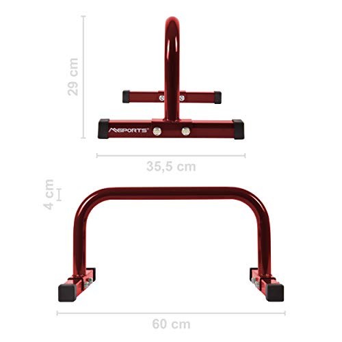 MINI BARRAS PARALELAS Professional L x An x Al: 60x35x29 cm | Empuñaduras de push-up con barras de flexiones MINI BARRAS PARALELAS Professional L x An x Al: 60x35x29 cm | Empuñaduras de push-up con barras de flexiones
