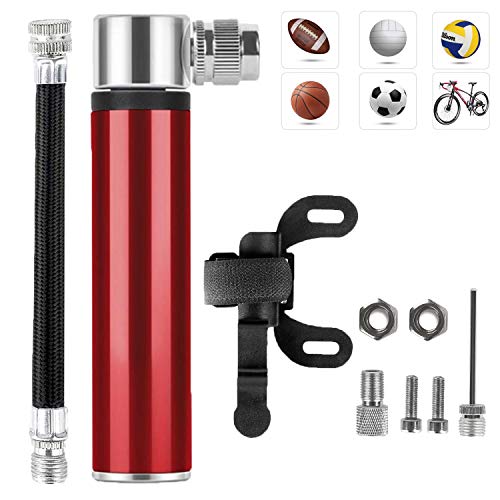 Mini Bomba De Bicicleta, Bomba de Mano Pequeña, 120 PSI - Mini Bomba de Aire Inflador, con Marco fijo, Tuerca de tornillo, Aguja de gas, Manguera, Valvulas, para Bicicletas de Montaña/Moto/Pelotas Mini Bomba De Bicicleta, Bomba de Mano Pequeña, 120 PSI - Mini Bomba de Aire Inflador, con Marco fijo, Tuerca de tornillo, Aguja de gas, Manguera, Valvulas, para Bicicletas de Montaña/Moto/Pelotas