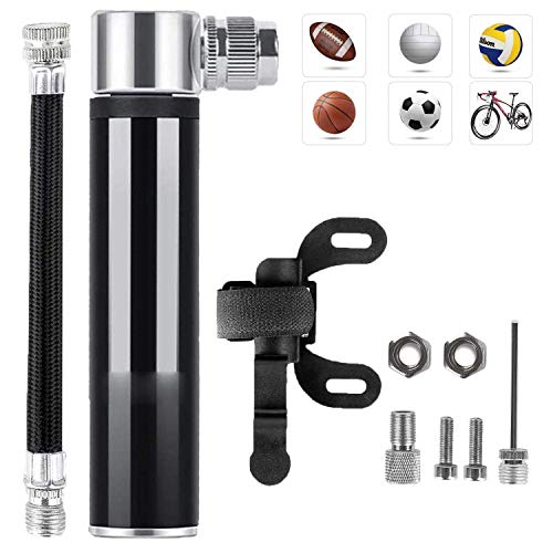 Mini Bomba De Bicicleta, Bomba de Mano Pequeña, 120 PSI - Mini Bomba de Aire Inflador, con Marco fijo, Tuerca de tornillo, Aguja de gas, Manguera, Valvulas, para Bicicletas de Montaña/Moto Mini Bomba De Bicicleta, Bomba de Mano Pequeña, 120 PSI - Mini Bomba de Aire Inflador, con Marco fijo, Tuerca de tornillo, Aguja de gas, Manguera, Valvulas, para Bicicletas de Montaña/Moto