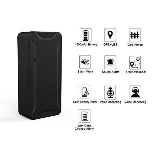 Mini Localizadores GPS, PjxerdQ Real Antirrobo GPS Localizadores para Vehículos/niños con Seguimiento de Actividad Fuerte Imán Recargable GPS Tracker con Aplicación Gratuita para Android iOS AT2 Mini Localizadores GPS, PjxerdQ Real Antirrobo GPS Localizadores para Vehículos/niños con Seguimiento de Actividad Fuerte Imán Recargable GPS Tracker con Aplicación Gratuita para Android iOS AT2