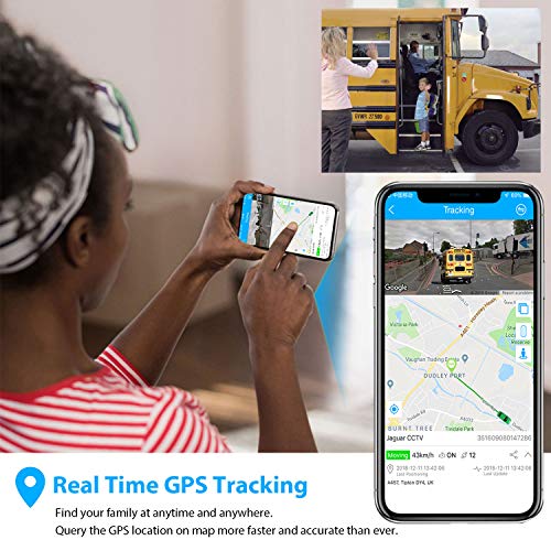 Mini Localizadores GPS, PjxerdQ Real Antirrobo GPS Localizadores para Vehículos/niños con Seguimiento de Actividad Fuerte Imán Recargable GPS Tracker con Aplicación Gratuita para Android iOS AT2