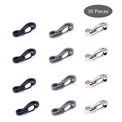 Mini Mosquetón, 30 Piezas Mosquetones de Escalada Clip, Aleación Clip Gancho Rápido, Mini Llaveros Mosquetón, para Camping Viajar Senderismo Llaveros al Aire Libre (3 Colores) Mini Mosquetón, 30 Piezas Mosquetones de Escalada Clip, Aleación Clip Gancho Rápido, Mini Llaveros Mosquetón, para Camping Viajar Senderismo Llaveros al Aire Libre (3 Colores)