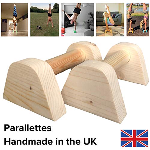 Mini P Barz Paralelas de madera lisa para ejercicios de fitness, gimnasia, calistenia, fitness, yoga y gimnasia.