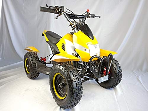 Mini quad de gasolina con motor de 49cc de 2 tiempos -ATV07 COBRA. / Mini quad para niños de 4 a 10 años/miniquad infantil (AMARILLO)