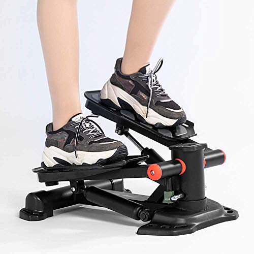 Mini Stepper con Pedal torsional Ajustable, con Resistencia hidráulica, pies Antideslizantes y Pantalla LCD, Multifuncional Fitness Stepper Adelgazante