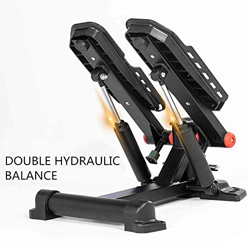 Mini Stepper con Pedal torsional Ajustable, con Resistencia hidráulica, pies Antideslizantes y Pantalla LCD, Multifuncional Fitness Stepper Adelgazante