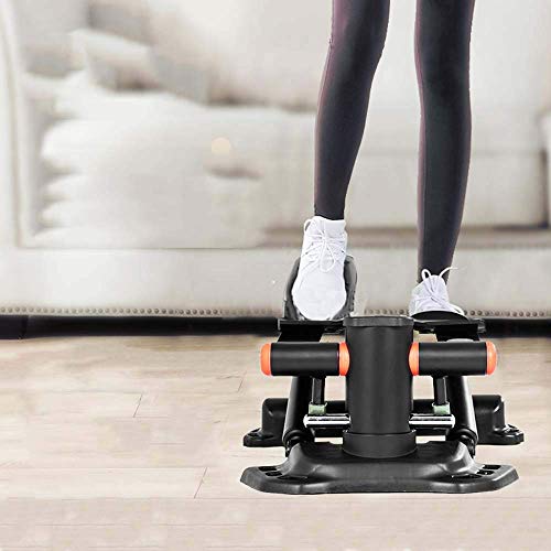 Mini Stepper con Pedal torsional Ajustable, con Resistencia hidráulica, pies Antideslizantes y Pantalla LCD, Multifuncional Fitness Stepper Adelgazante