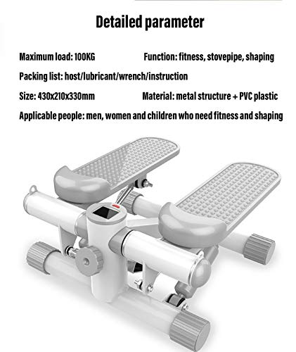 Mini Stepper, Máquina de Step De Ejercicio Interior Escaladora para Piernas, Stepper para Hacer Ejercicio de gluteos y piernas, LCD Pantalla Multifuncional, Carga -100KG Mini Stepper, Máquina de Step De Ejercicio Interior Escaladora para Piernas, Stepper para Hacer Ejercicio de gluteos y piernas, LCD Pantalla Multifuncional, Carga -100KG