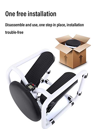 Mini Stepper, Máquina de Step De Ejercicio Interior Escaladora para Piernas, Stepper para Hacer Ejercicio de gluteos y piernas, LCD Pantalla Multifuncional, Carga -150KG