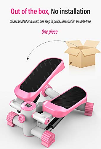 Mini Stepper, Máquina de Step De Ejercicio Interior Escaladora para Piernas, Stepper para Hacer Ejercicio de gluteos y piernas, LCD Pantalla Multifuncional A