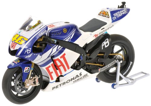 Minichamps 122103046 Yamaha - Moto en Miniatura Yamaha YZR-M1 de Fiat Yamaha Team Valentino Rossi (Escala 1:12)