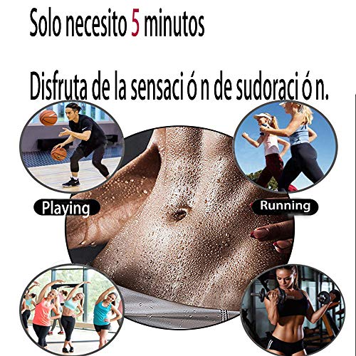 MINIRAH! Sauna Slimming Belt Fajas Reductoras Adelgazantes Hot Shaper Neopreno Chaleco Hot Shaper de Sudoración Fitness Deportivo Corset para Mujer Hombre (Negro, M)