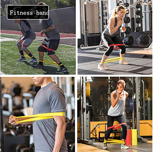 mioni Bandas Elásticas Fitness/Bandas de Resistencia Conjunto De Bandas De Resistencia, Usar Guías De Ejercicios En Gimnasios Caseros, Ejercicios De Caderas Y Piernas.