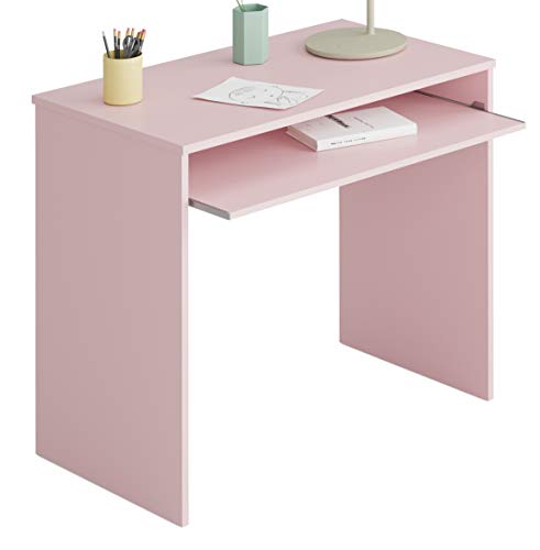 Miroytengo Pack Muebles habitación Infantil Completa Dormitorio Juvenil Color Rosa con somieres incluidos (Cama + Estante + Armario + Mesa + estanteria)