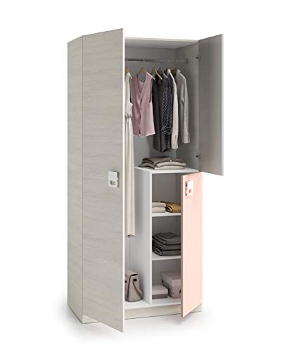 Miroytengo Pack Muebles habitación Infantil Completa Dormitorio Juvenil Color Rosa con somieres incluidos (Cama + Estante + Armario + Mesa + estanteria) Miroytengo Pack Muebles habitación Infantil Completa Dormitorio Juvenil Color Rosa con somieres incluidos (Cama + Estante + Armario + Mesa + estanteria)