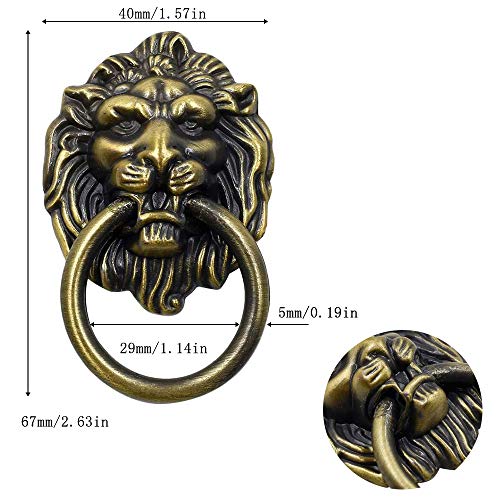 Mirrwin Perillas de Muebles Anillos Manijas Tiradores Antiguos Perilla de Muebles Antiguos Retro Aleación Zinc Adecuado para Decoración Armarios Cajones Manijas Vintage en la Cocina 8 Piezas (Bronce) Mirrwin Perillas de Muebles Anillos Manijas Tiradores Antiguos Perilla de Muebles Antiguos Retro Aleación Zinc Adecuado para Decoración Armarios Cajones Manijas Vintage en la Cocina 8 Piezas (Bronce)