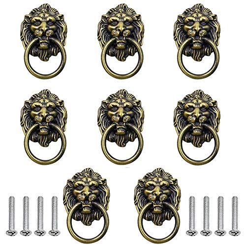 Mirrwin Perillas de Muebles Anillos Manijas Tiradores Antiguos Perilla de Muebles Antiguos Retro Aleación Zinc Adecuado para Decoración Armarios Cajones Manijas Vintage en la Cocina 8 Piezas (Bronce) Mirrwin Perillas de Muebles Anillos Manijas Tiradores Antiguos Perilla de Muebles Antiguos Retro Aleación Zinc Adecuado para Decoración Armarios Cajones Manijas Vintage en la Cocina 8 Piezas (Bronce)